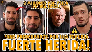¡ALERTA! ¡PREOCUPACIÓN POR ILIA TOPURIA Y SU OJO LASTIMADO! USMAN YA RECHAZA a PFL! OLIVEIRA ENOJADO
