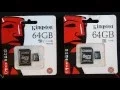 Genuine Fake - Kingston 64GB Micro SD Cards