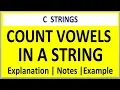 C PROGRAM TO COUNT THE NUMBER OF VOWELS IN A STRING