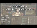 DDO Guide Character Creation