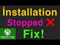 Xbox One How to Fix Installation Download Stopped NEW