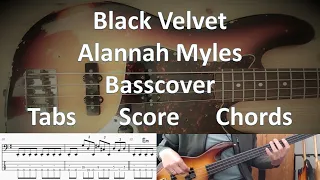 Download Alannah Myles Black Velvet. Bass Cover Tabs Score Notation Chords Transcription MP3