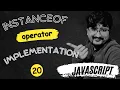 100 JS Interview Questions Implement InstanceOf Operator in JavaScript HINDI