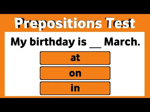Download MP3 Prepositions Quiz। Grammar Test