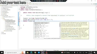 How to Convert Fahrenheit to Celsius Java coding example