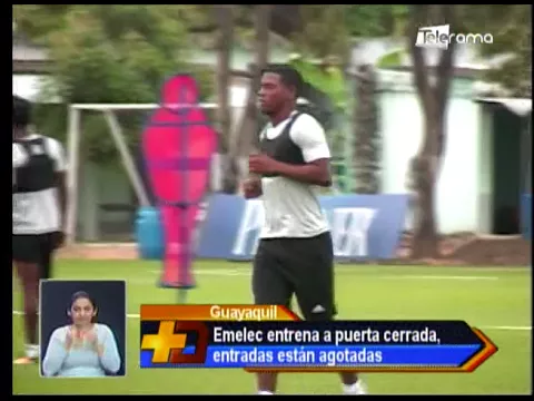 Emelec entrena a puerta cerrada, entradas están agotadas