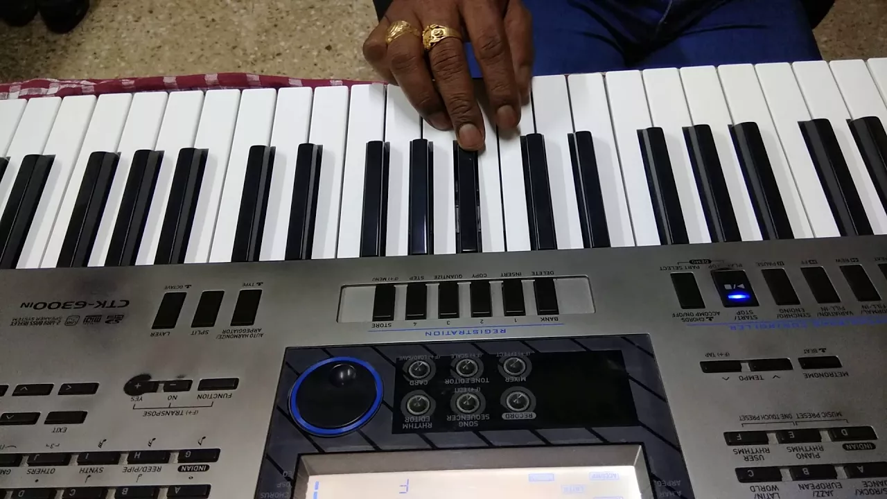 Odia bhajan karpur gauram on keyboard