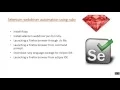 3 Beginners guide for Selenium webdriver using ruby - Session 1 Ruby and Selenium setup