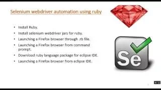 3 Beginners guide for Selenium webdriver using ruby - Session 1 Ruby and Selenium setup
