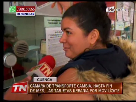 Cámara de transporte cambia hasta fin de mes las tarjetas Urbania por Movilízate