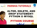 Alter Delete Drop Statement in Python MySql Python Database Connectivity
