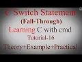 learning c with cmd fall-through in switch statement