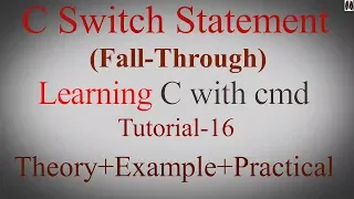 learning c with cmd fall-through in switch statement
