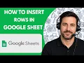 How to Insert Rows in Google Sheets Full Guide 2026
