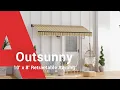 Outsunny 10 x 8 Retractable Awning Aosom com