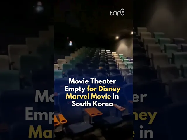 ⁣Man films empty theater for Marvel movie in South Korea after Disney donates $2 million for Israel