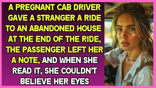 A pregnant cab driver gave a stranger a ride to an abandoned house and heard strange words from her
