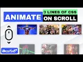 Animate On Scroll with Just 3 Lines of CSS Smooth Scroll Animation in Telugu