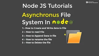 Node js Tutorial - Asynchronous File System Core Module in Node js 2022