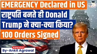 Trump Declares National Emergency In First Speech | 100 Orders Passed By Ankit Agrawal