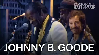 Chuck Berry with Bruce Springsteen The E Street Band Johnny B Goode Concert for the Rock Hall