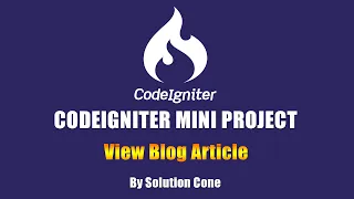 Codeigniter Mini Project - View Blog