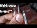 Which screw to use wood and metal screws introduction