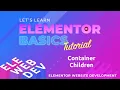 Elementor Child Container Width