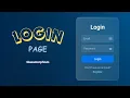 Modern Login Page Design using HTML CSS JavaScript Glassmorphism UI