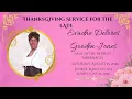 Funeral Service for the Life of Evadne Delores Gooden-Jones August 15 2026 Retreat Tabernacle
