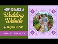 How to Make a Wedding Website Digital RSVP
