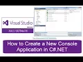 How to Create a New Console Application Openvs net by C NET Visual Studio Ultimate 2013 - Part 2