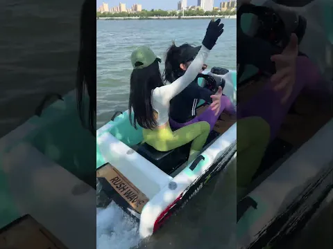 RUSH WAVE  BOAT，The boat is so fun#rushwave  #Surfing #kartboat #rushwaveboat
