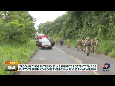 Troca de tiros fatal: dois mortos em confronto com a polícia em Arvoredo