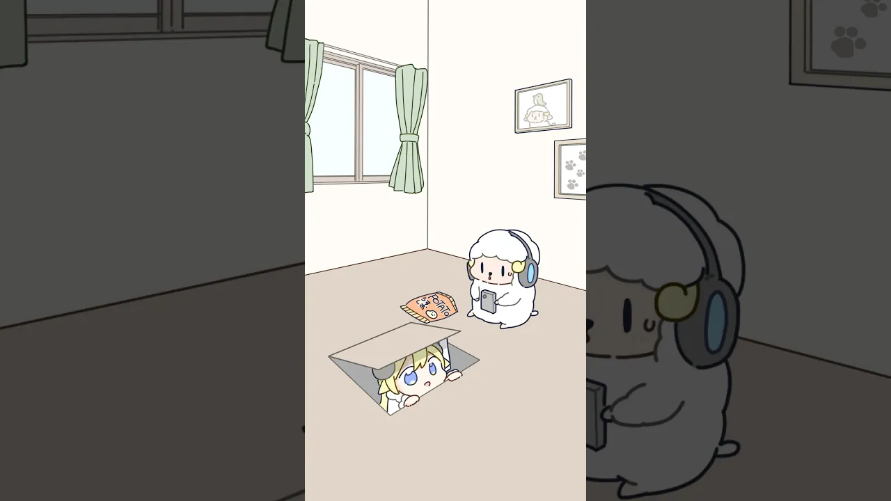 【手描きアニメ】全然ありえないようなことが突然起きるおしまい屋さん #shorts #ぼくらのなぞなぞ