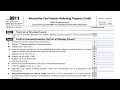 IRS Form 8911 walkthrough Alternative Fuel Vehicle Refueling Property Credit