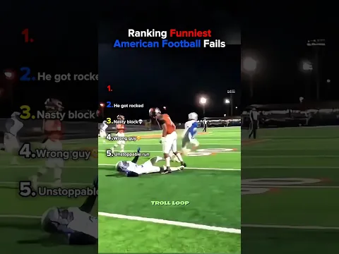 Ranking Funniest American Football Fails #nfl