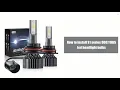 How to Install 9007 LED Headlight Bulbs - SEALIGHT S1 Series