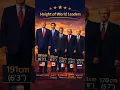 World Leaders Height Trump Vladimir putin Justin Trudeau Emmanuel Macron Andress Mariuel
