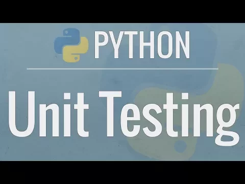 Python Tutorial: Unit Testing Your Code with the unittest Module - YouTube thumbnail