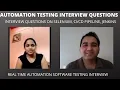 Automation Testing Interview Experience Real Time Interview Question Answer