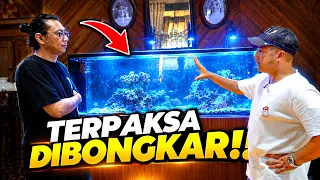 TERPAKSA HARUS DIBONGKAR AQUARIUM LAUT DI RUMAH JOGLO