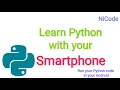Run your python code with your SmartPhone Hindi Tutorial Apps IDLE NiCode 2020
