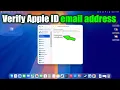 How to verify apple id email address on Mac
