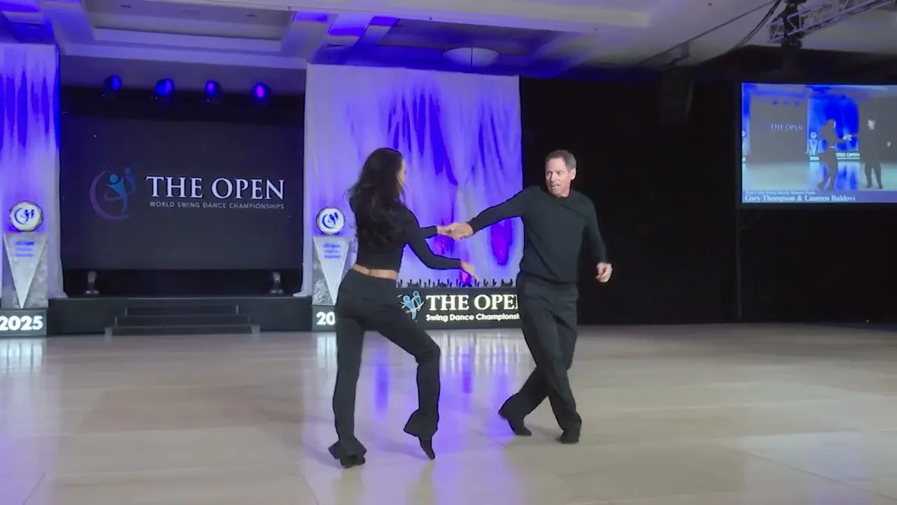 Gary Thompson and Laureen Baldovi - 4th Place Strictly Swing - Masters - The Open 2025
