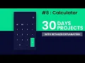 Day 8 Calculator 30 Days 30 Javascript Projects Step By Step Project