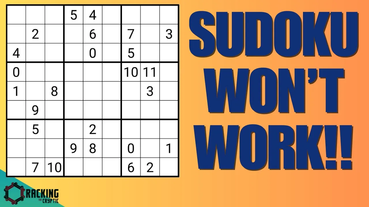The Sudoku You Cannot Use Sudoku To Solve!!