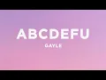 Download Lagu GAYLE - abcdefu (Lyrics)