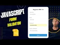 Form Validation Using JavaScript Project With Vanilla JavaScript Form Validator