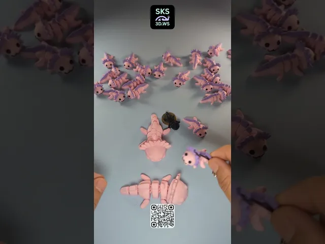 Articulated Axolotl Fidget video thumbnail